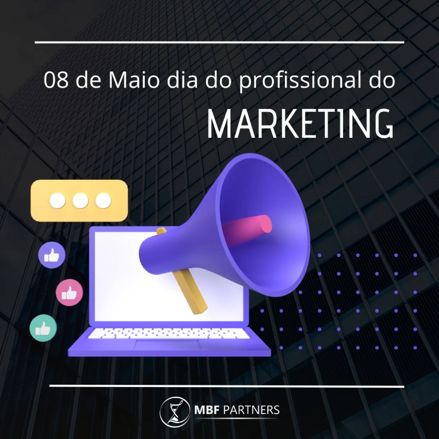 Hoje é dia de reconhecer os profissionais que transformam estratégia em resultado, dados em direcionamento e comunicação em valor.
No Dia do Profissional de Marketing, destacamos a importância de quem atua diretamente na construção de posicionamento, no fortalecimento de marca e na geração de oportunidades para os negócios.
Na MBF Partners, temos orgulho de contar com profissionais que fazem a diferença no dia a dia:
Celso Palma
Ana Caroline Magri
Profissionais que unem visão analítica, criatividade e estratégia para fortalecer a presença e os resultados do grupo.
Nosso reconhecimento a todos os profissionais de marketing que, com visão estratégica e foco em resultados, contribuem para decisões mais assertivas e para o crescimento sustentável das empresas.
Parabéns pelo papel fundamental no desenvolvimento e na competitividade dos negócios.